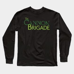 The Cannon Brigade - Logo/Green Long Sleeve T-Shirt